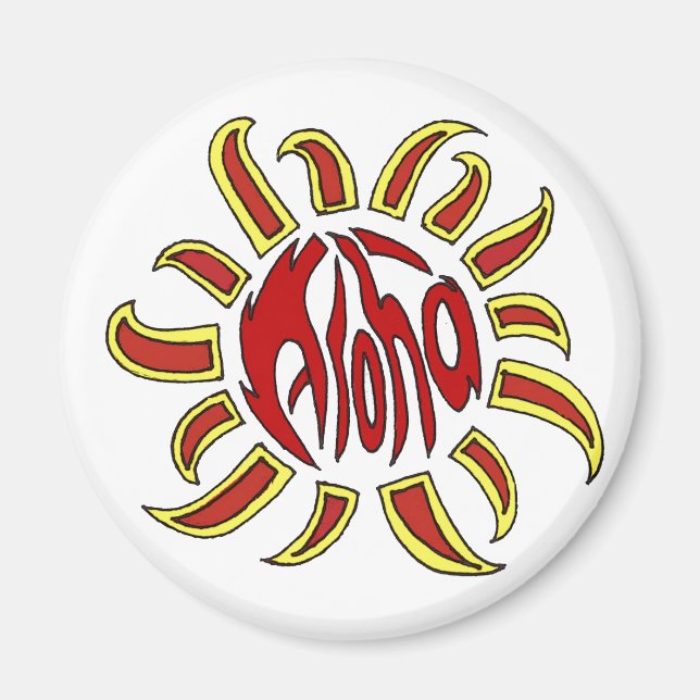 Imã ímã solar aloha (Frente)