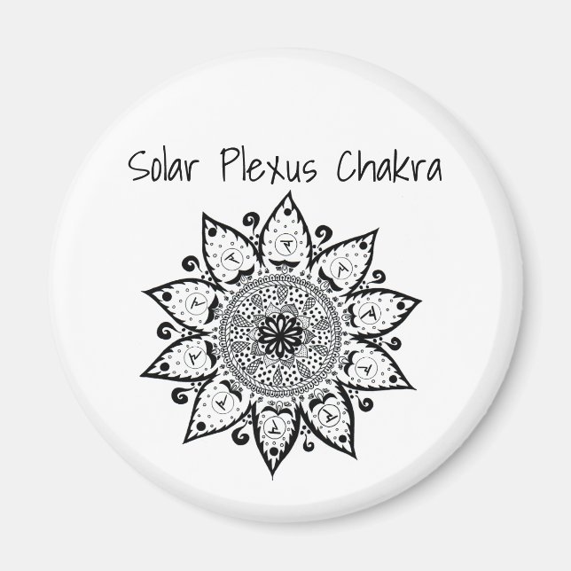 Imã ímã Solar Plexus Chakra (Frente)