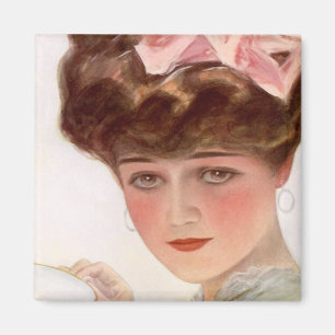 Imã Ímã sorvendo do chá