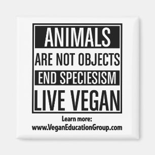 Imã Ímã Speciesism do Vegan - os animais não são