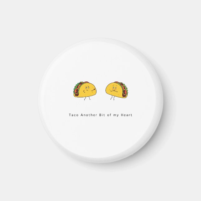 Imã Ímã temático de taco, ímã de casal fofo (Frente)
