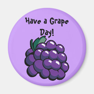Imã Ímã "Tenha um Dia Maravilhoso com Uvas"