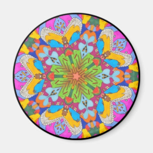 Imã Ímã tribal da flor da estrela da mandala do