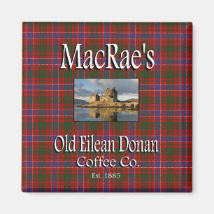 Imã Ímã velho do Co. do café do Eilean Donan de Mac