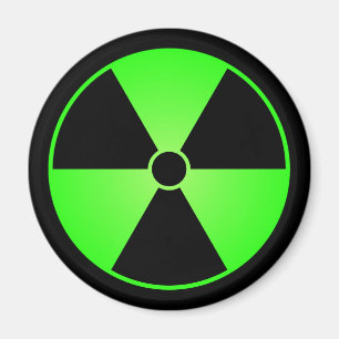 Imã Ímã verde do símbolo da radiação
