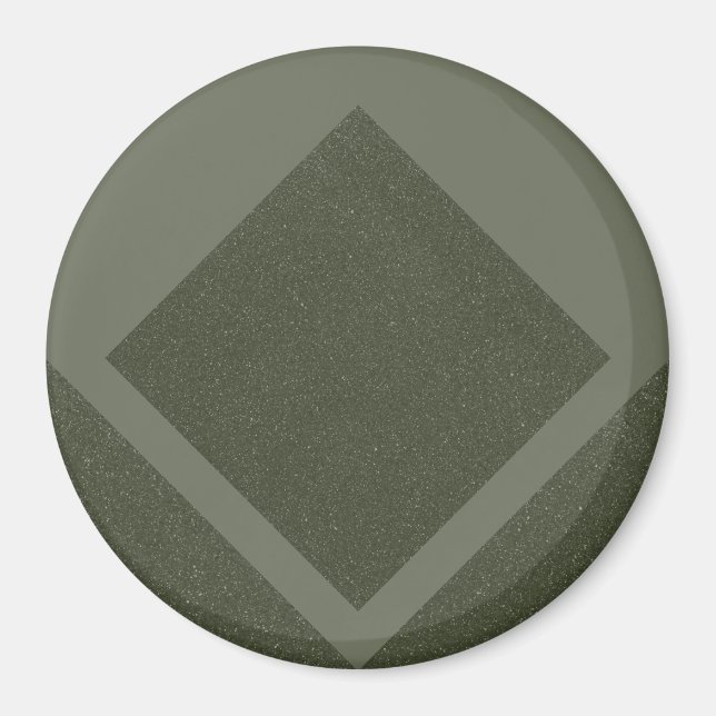 Imã Ímã Verde Musgo Diamond Edge (Frente)