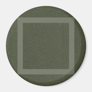 Imã Ímã Verde Musgo Moldura Quadrada