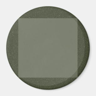 Imã Ímã Verde Musgo Ousado com Centro Quadrado