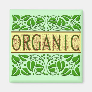 Imã Ímã verde orgânico do slogan