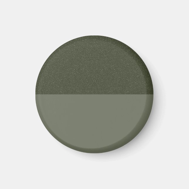 Imã Ímã Verde Terroso Two-Tone – Personalizável (Frente)
