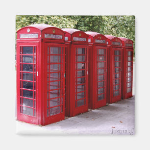 Imã ímã vermelho da caixa do telefone