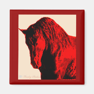 Imã Ímã vermelho do cavalo
