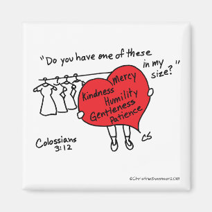 Imã Ímã vermelho do coração do 3:12 de Colossians