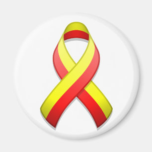 Imã Ímã vermelho e amarelo da fita da consciência