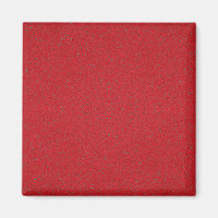 Ímã Vermelho Texturizado – Design Quadrado Persona