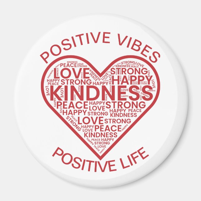 Imã Ímã Vibrações Positivas Vida Positiva (Frente)