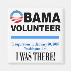 Imã Ímã voluntário de Obama (branco)