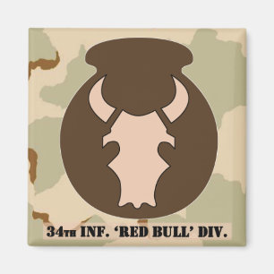 Imã Ímã w/camo do emblema 2x2 do DCU-olhar de Bull d