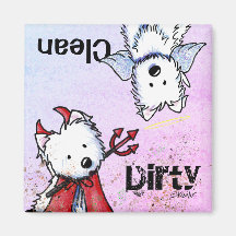 ímã Westie Dishwasher