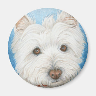 Imã ímã Westie Dog