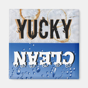 Imã Ímã Yucky limpo & sujo da máquina de lavar lou