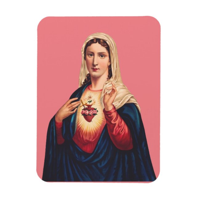 Ímã Imaculado Coração da Virgem Maria (Vertical)