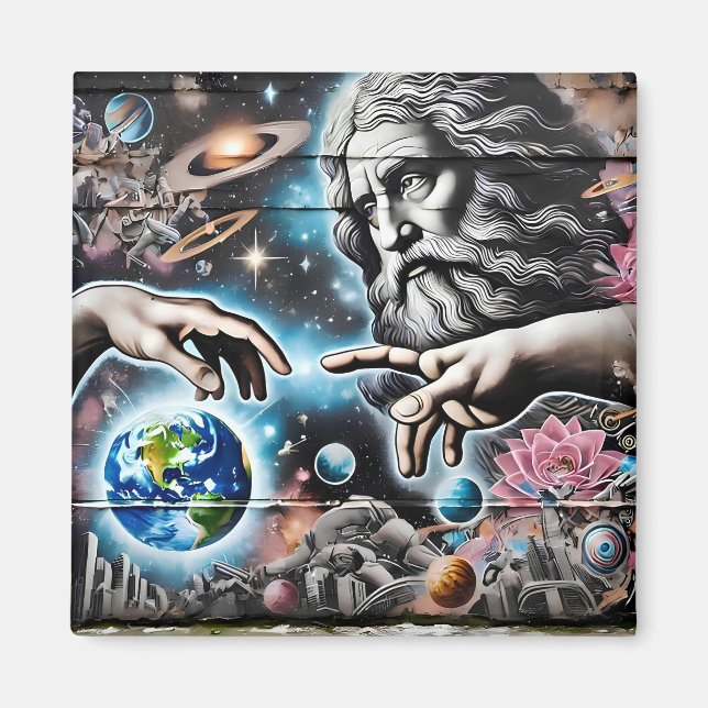 Imã  image of god creating the universe (Frente)