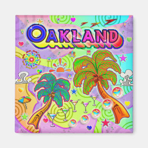 Imã Imagem-Alvo de Férias Oakland