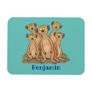 Ímã Imagem animada da família Meerkat