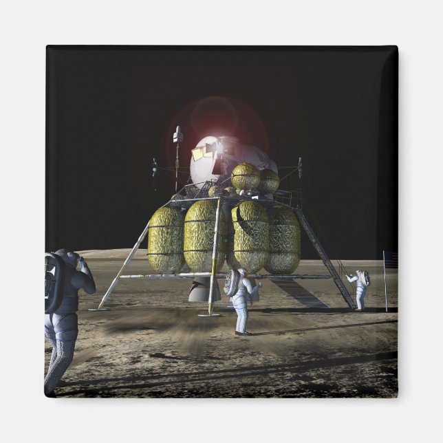 Imã Imagem artística de uma nova nave espacial para a  (Frente)