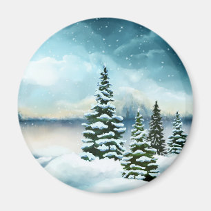 Imã Imagem Cena de inverno Maravilha