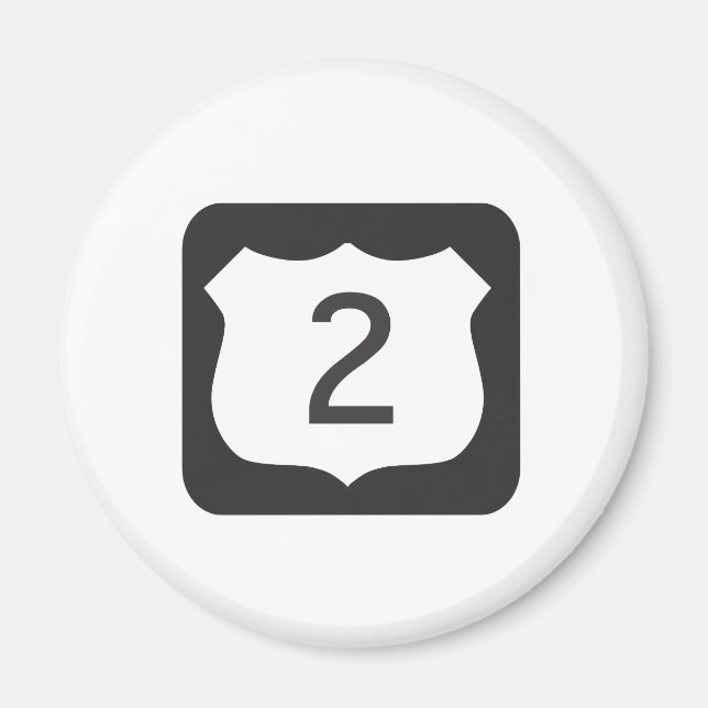 Imã Imagem Cêntrica de Estrada dos EUA-2 (Frente)