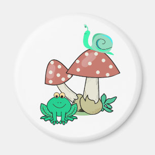 Imã Imagem colorida de arte cartoon