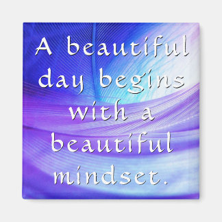 Imã Imagem Colorida de Palavras Motivacionais e Inspir