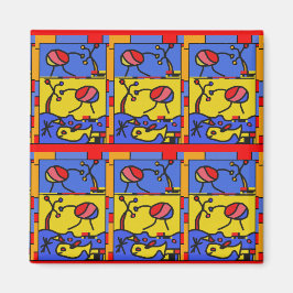 Imã Imagem com peixes da arte moderna