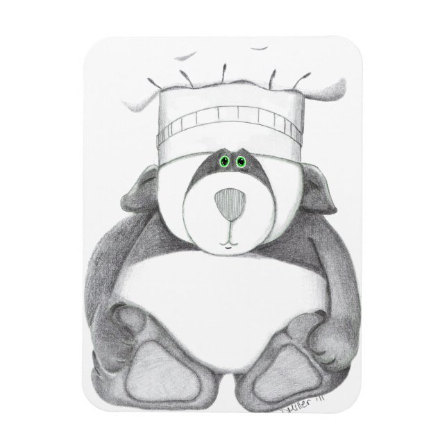 Ímã Imagem com Urso de Panda (Vertical)