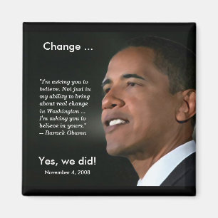 Imã Imagem Comemorativa do Presidente Obama
