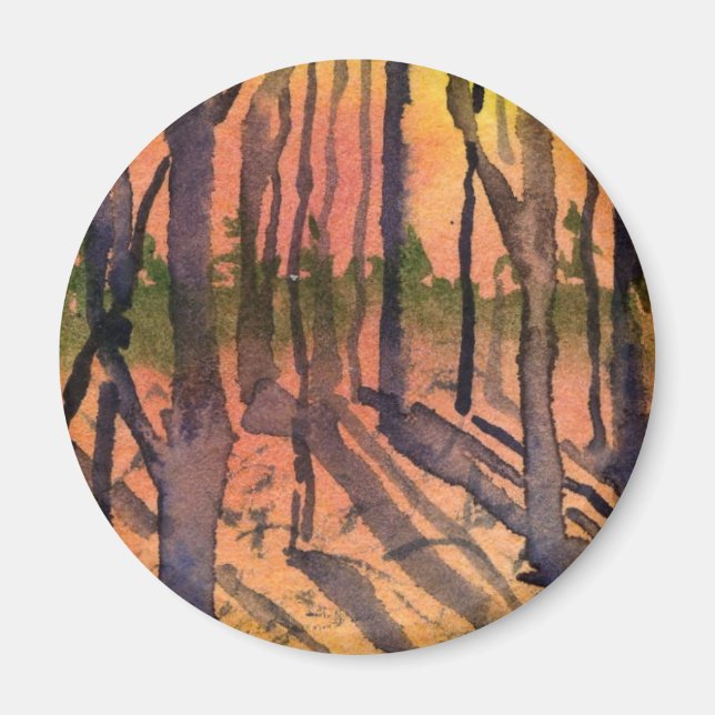 Imã Imagem da Árvore Pine (Frente)