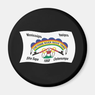 Imã Imagem da Bandeira do Rio Cheyenne Sioux