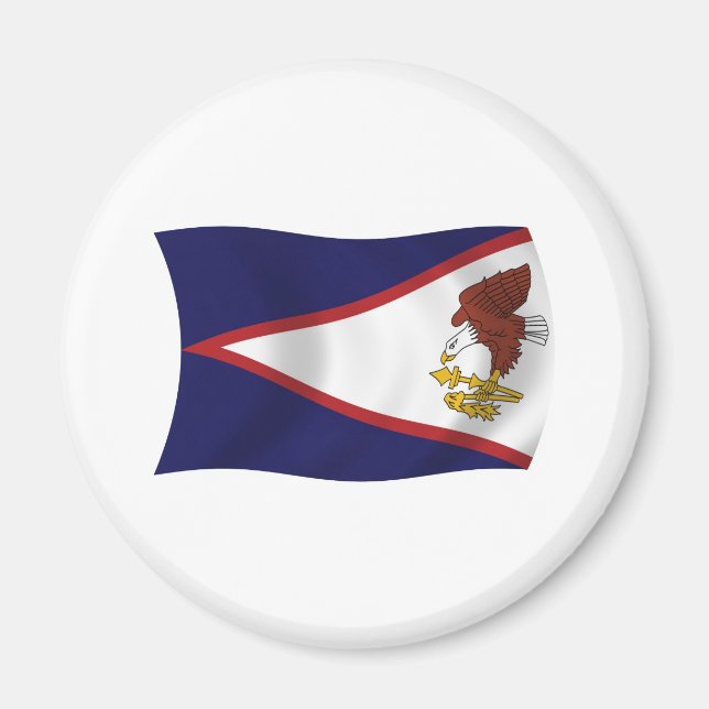Imã Imagem da Bandeira Samoa Americana (Frente)