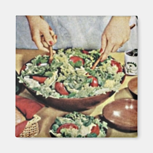 Imã Imagem da Comida 1950 Retroativa 1 (Frente)