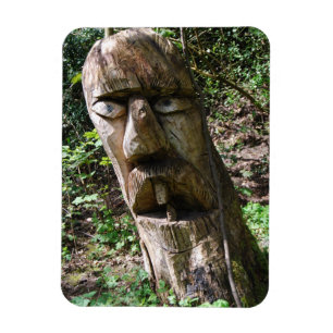 Ímã Imagem da Face da Árvore de Toothy Clough