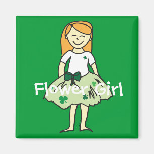 Imã Imagem da Irish Flower Girl
