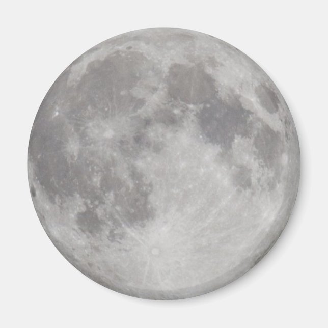 Imã Imagem da Lua Silvery (Frente)