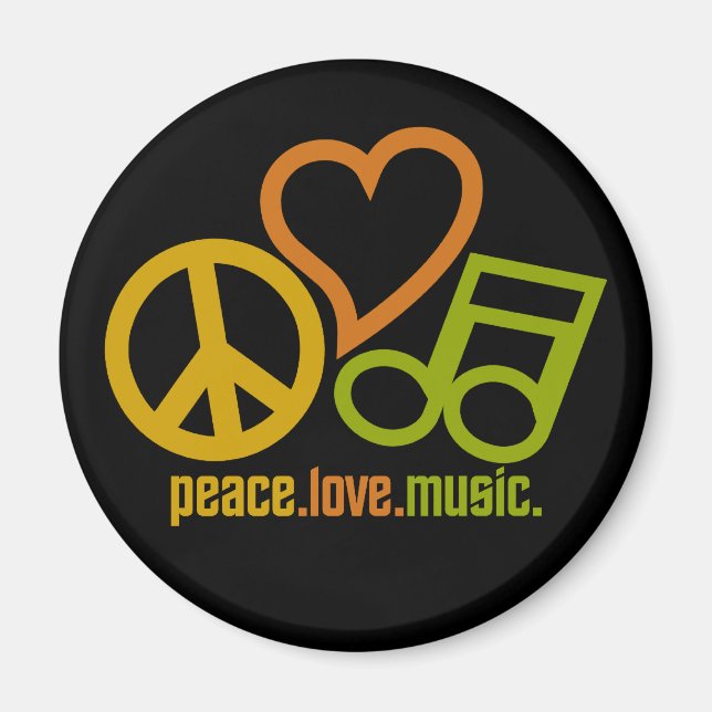Imã Imagem da Música Peace Love (Frente)