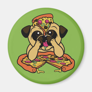 Imã Imagem da Pizza Engraçada