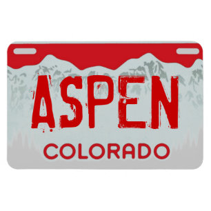 Ímã Imagem da placa vermelha Aspen Colorado