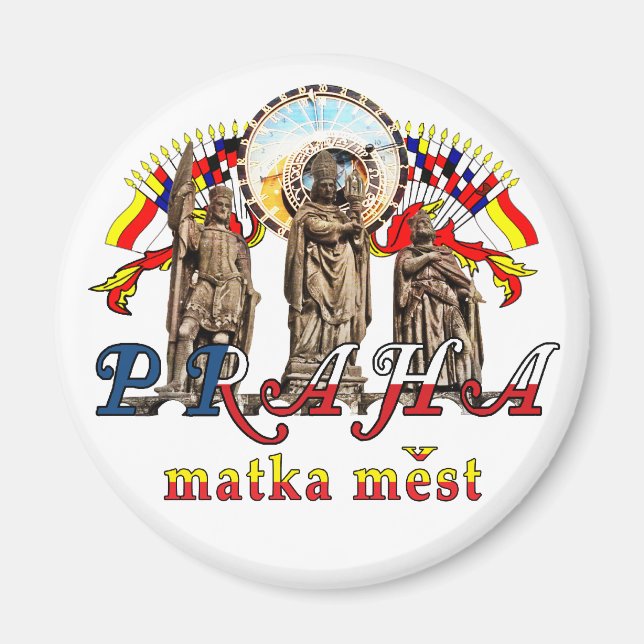 Imã Imagem da República Checa de Praga (Frente)