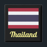 Imã Imagem da Tailândia<br><div class="desc">História da bandeira do Reino da Tailândia: A bandeira tricolorada do Reino da Tailândia, através do diploma real Rama VI de 28 de setembro de 1917, demonstra a magnífica beleza e cultura do Reino da Tailândia, e cada cor na bandeira reflete claramente isso. O branco na bandeira representa a pureza...</div>