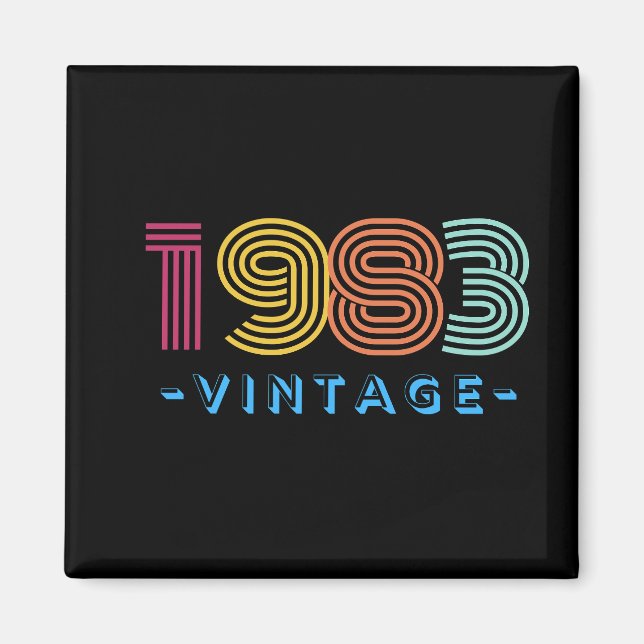 Imã Imagem De 1983, Retro - Presente (Frente)